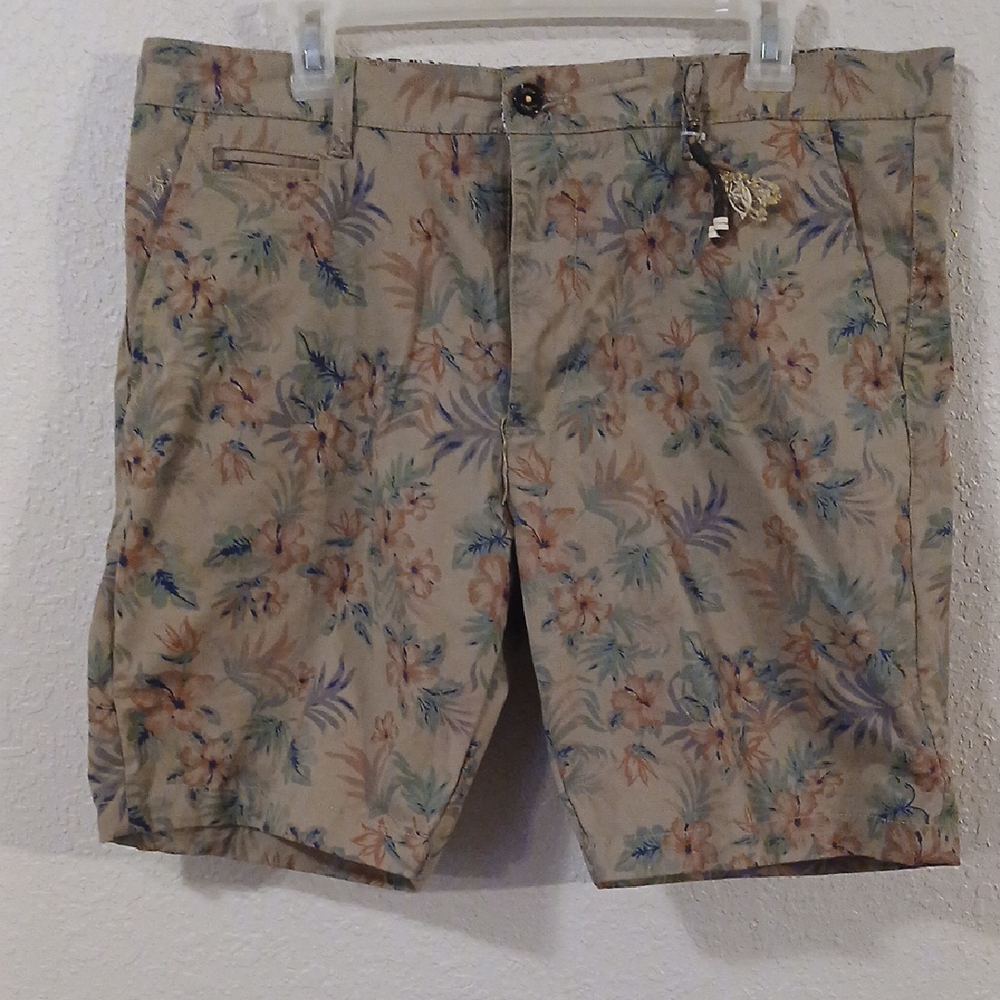 Floral Tan Men's Shorts